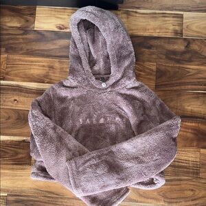 Balance Athletica Mauve Fleece Cropped Hoodie